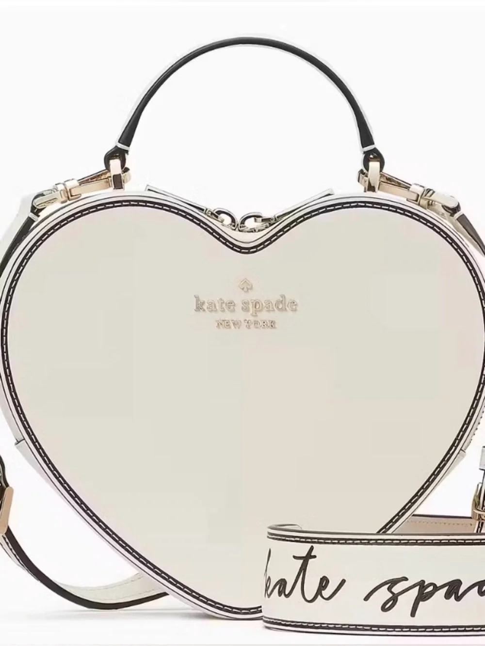 Kate Spade Love Shack Heart Crossbody handbag w amazing Guitar Strap - NWOT